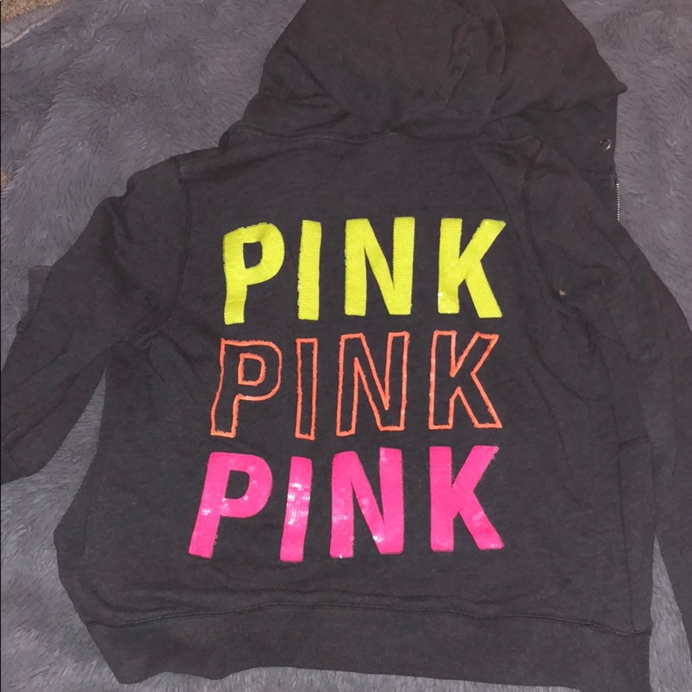 Victoria secret pink zip up jacket